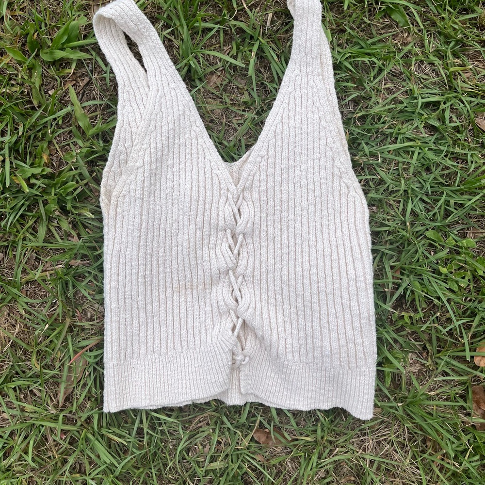 Crotchet crop show me your mumu top